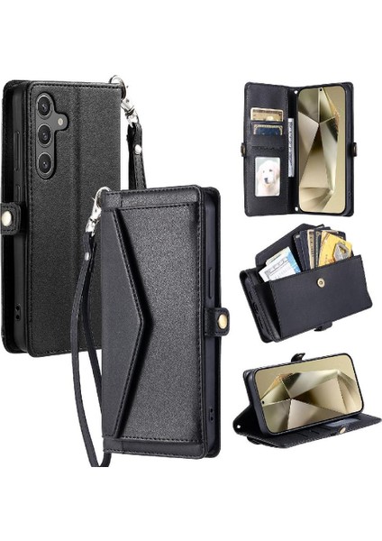 Kadınlar Için Cüzdan Crossbody Kılıf Samsung Galaxy S24 Cüzdan Kılıf Kart (Yurt Dışından) indirimleri