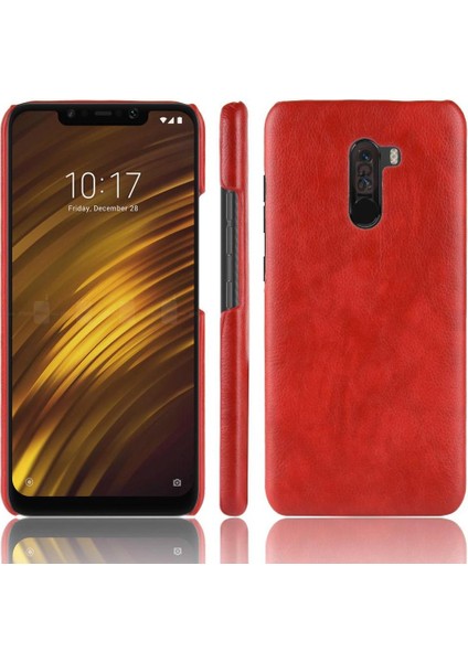 Bdt Shop Retro Kılıf Için Xiaomi Pocophone F1 Retro Anti Scratch Lychee Desen Kapak (Yurt Dışından)