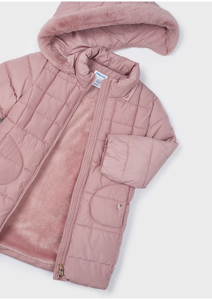 4490 Kız Çocuk Pembe Uzun Mont fiyatları