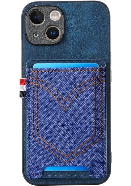IPhone 14 Için Kılıf Kot Cep Tasarım Manyetik Araç Montaj Crad Yuvası (Yurt Dışından) fırsatları