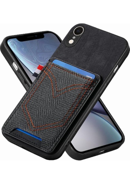 IPhone Xr Manyetik Araç Montaj Crad Yuvası Kot Cep Tasarımı (Yurt Dışından)