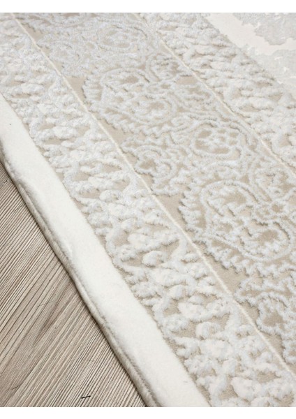 Vanessa 06151d Krem Bej Klasik Motifli Yün Halı modelleri