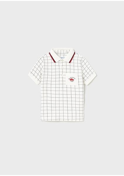 Erkek Bebek Krem Polo Yaka T-Shirt