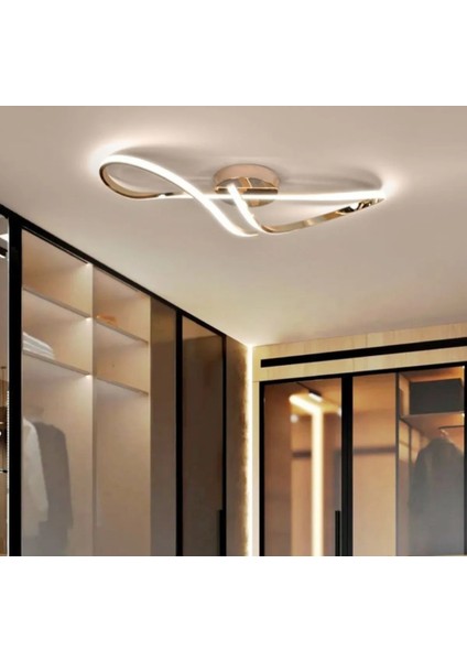 Modern Tasarım Forever LED Avize Plafonyer Tavan Salon Mutfak Oturma Odası Hol Antre