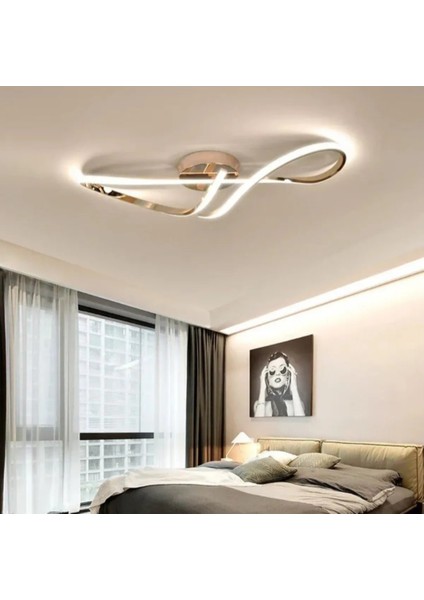 Modern Tasarım Forever LED Avize Plafonyer Tavan Salon Mutfak Oturma Odası Hol Antre