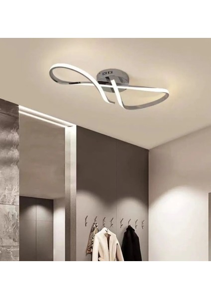 Modern Tasarım Forever LED Avize Plafonyer Tavan Salon Mutfak Oturma Odası Hol Antre