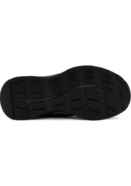 Erkek Siyah Kalın Tabanlı Kumaş Sneaker 24WFD69016F