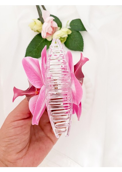 Aloha Orkide Inci Detaylı Toka- Mor