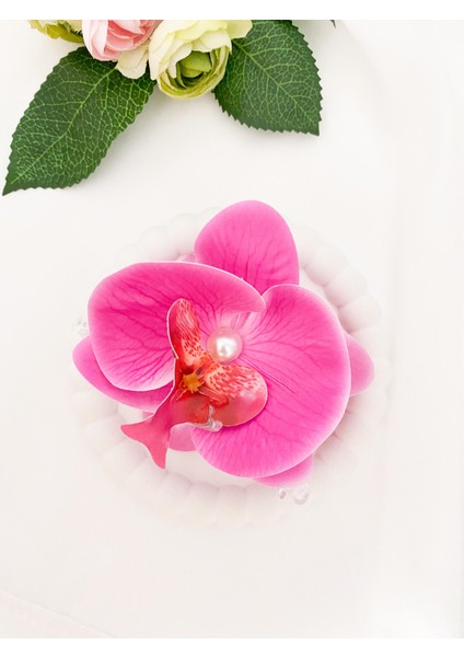 Aloha Orkide Inci Detaylı Toka- Mor fiyatları