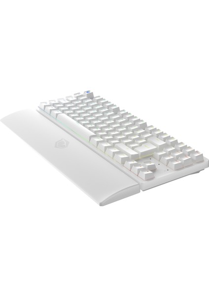 Rapid Pro Tkl Monster Tactile Red Switch 80 M Tıklama Kablolu Mekanik Rgb Oyuncu Klavyesi (Beyaz)