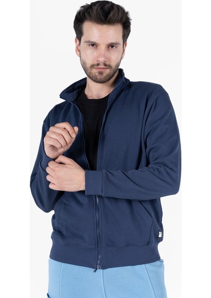 Owl 9150 Diagonel Fermuarlı Sweatshirt