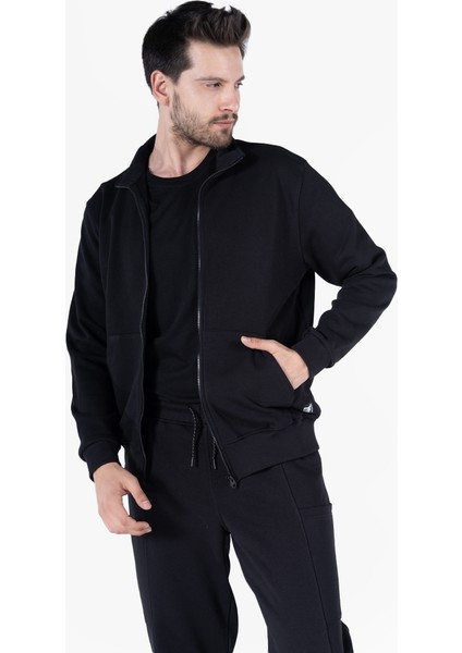 Owl 9150 Diagonel Fermuarlı Sweatshirt