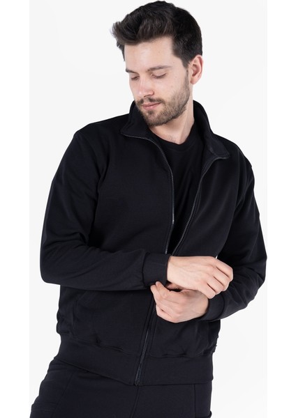 Owl 9150 Diagonel Fermuarlı Sweatshirt