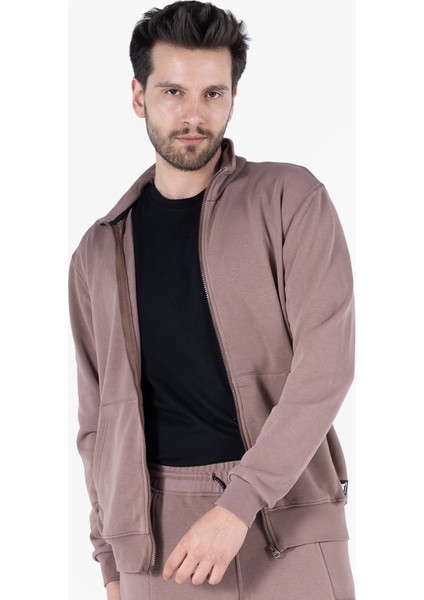 Owl 9150 Diagonel Fermuarlı Sweatshirt