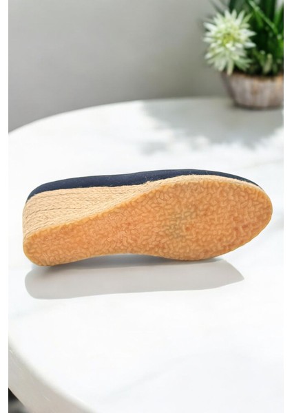 Yd Shoes 7cm Dolgu Topuk Keten Espadril