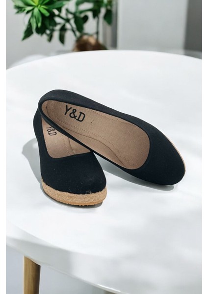 Yd Shoes 7cm Dolgu Topuk Keten Espadril