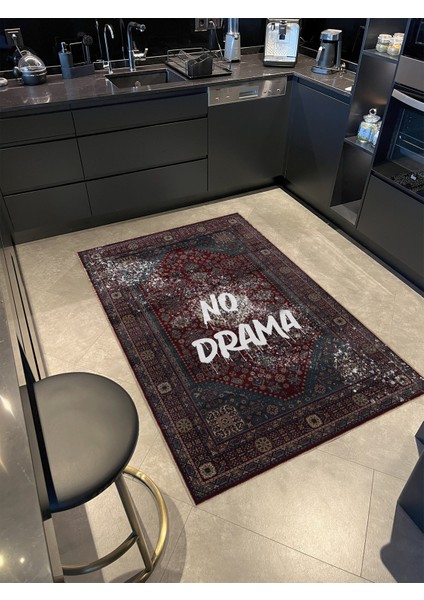 Written Koleksiyonu No Drama Yazılı Desenli Kreatif Modern Dekoratif Halı 01 modelleri