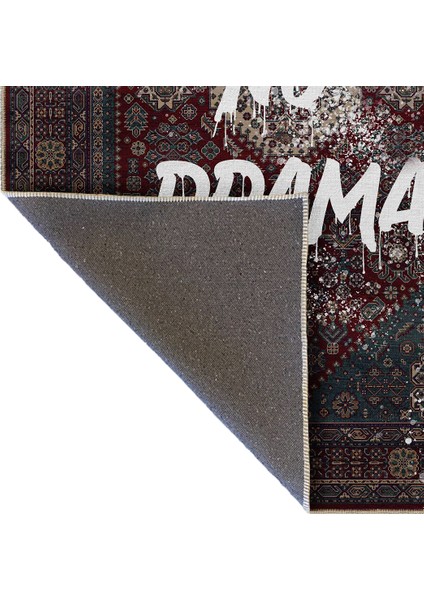 Written Koleksiyonu No Drama Yazılı Desenli Kreatif Modern Dekoratif Halı 01 indirimleri