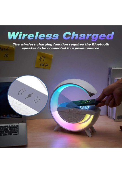 3in1 Ledli Kablosuz Sarj Standı,bluetooh 5.2 Speaker Hoparlör,renkli Masa Lambası fiyatları