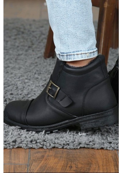 Erkek Kışlık Kürklü Fermuarlı Bot modelleri