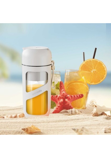 Lifestyle Juice & Smoothie Blender Vakumlu Taze Taşınabilir 380ML Beyaz