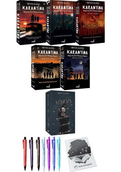 Karantina 5'Li - Mimoza + Kalem + Not Defteri