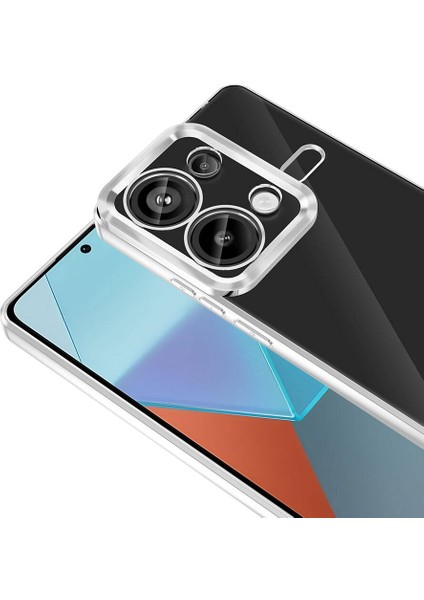 Xiaomi Redmi Note 13 Pro 4g Kılıf Kamera Korumalı Logo Gösteren Omega Kapak-Siyah