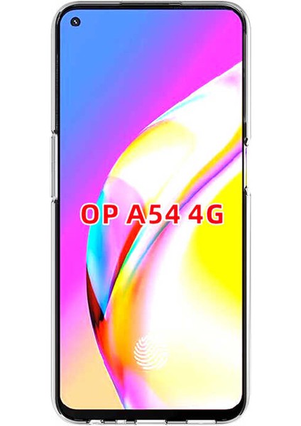 Oppo A54 4g Kılıf Süper Silikon Kapak-Renksiz