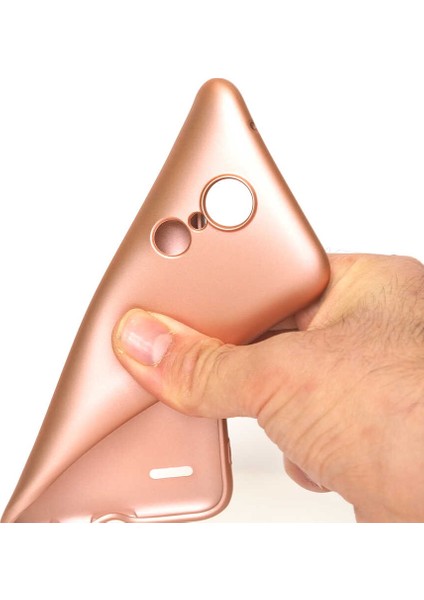 LG K8 2017 Kılıf Premier Silikon Kapak-Rose Gold