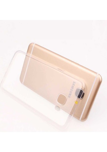 Samsung Galaxy A8 2016 Kılıf Süper Silikon Kapak-Renksiz