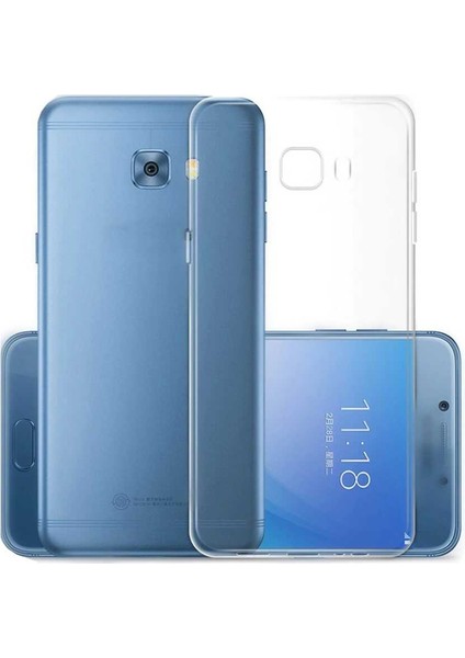 Samsung Galaxy A8 2016 Kılıf Süper Silikon Kapak-Renksiz