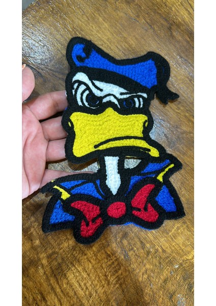 Dokuma Donald Duck Arma Dikiş Aplike 21X14 cm