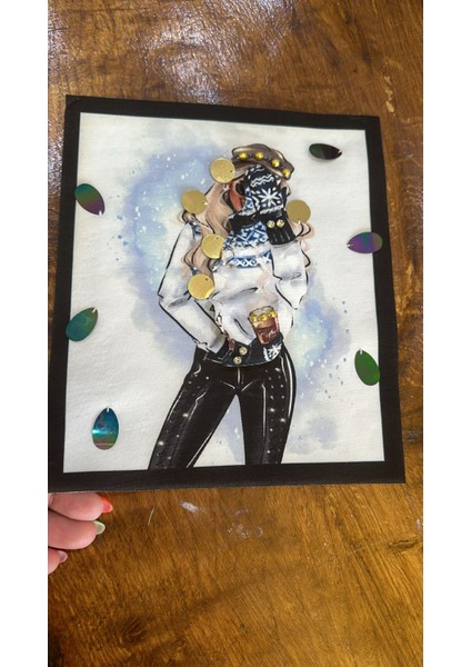 Zirkon Taşlı 3 Boyutlu Kız Arma Dikiş Giyim Aplike 23X20 cm modelleri