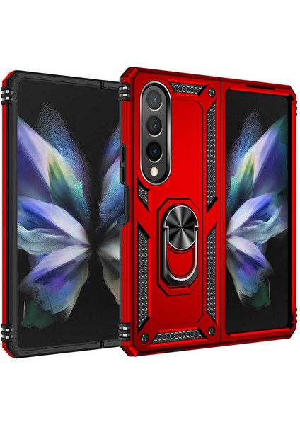 Samsung Galaxy Z Fold 4 Kılıf Vega Kapak-Kırmızı