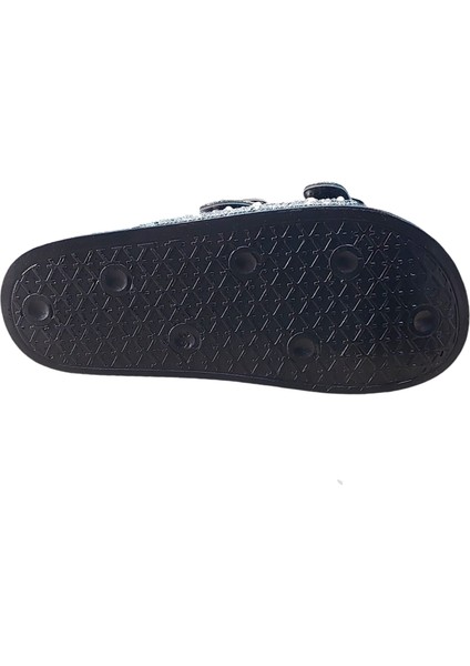 Pıenn 20057 002 Siyah Simli Incili Çift Toka Terlik indirimleri