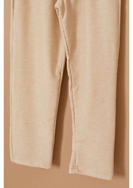 Krem Arka Cepli Rahat Kesim Erkek Çocuk Pantolon 19332 fiyatları
