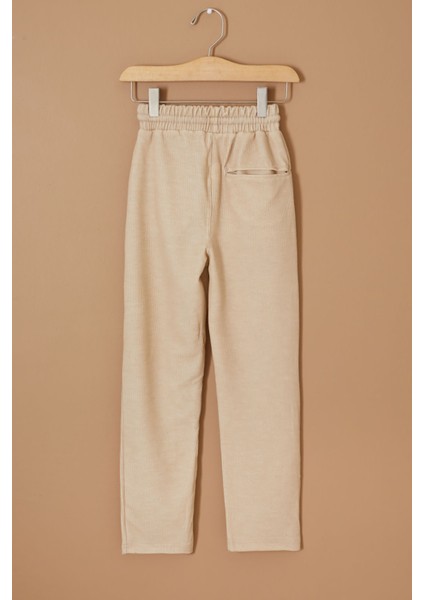 Krem Arka Cepli Rahat Kesim Erkek Çocuk Pantolon 19332 fırsatları