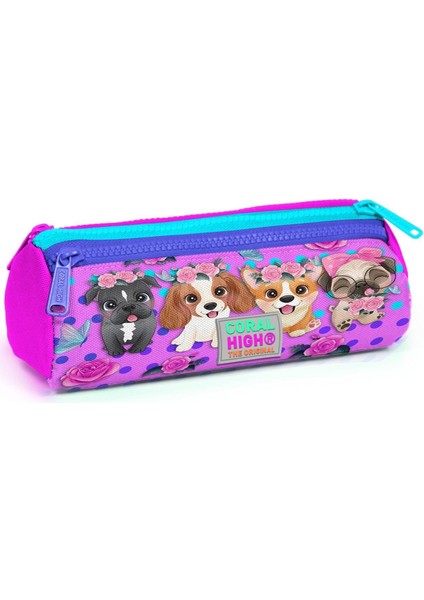 Minik Yuva Sırt Çantası Pembe Köpek Desenli Iki Bölmeli 3'lü Set 3SET23550 fırsatları