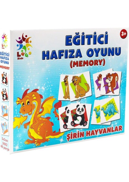 Kornea Store Laço Puzzle LC022 Eğitici Hafıza Oyunu Şirin Hayvanlar