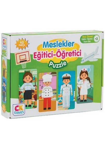 Kornea Store Eğitici Oyun Meslekler 40 Parça Puzzle