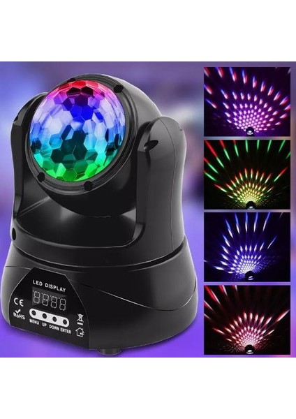 W-273 360'' Double LED Robot Lazer Storbe Mini Robot Işık