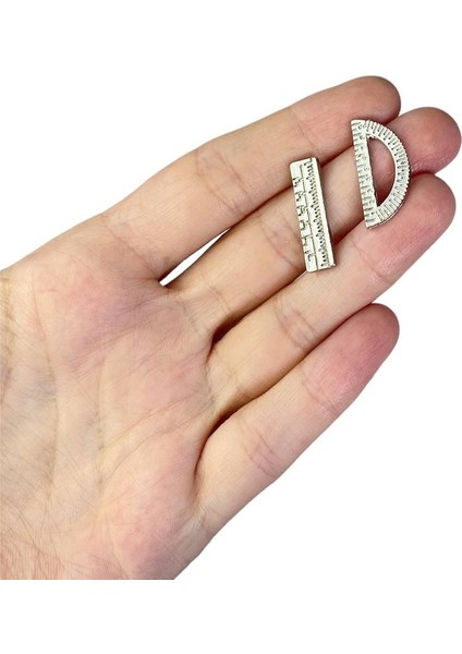 Cetvel Figürlü Küpe Matematik Öğretmeni Hediye fiyatları