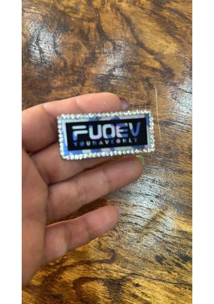 Zirkon Taşlı Ütü Ile Yapışan Arma Dikiş Aplike 5x2 cm