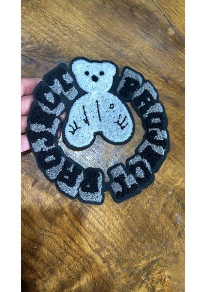 19X19 cm Dokuma Ayıcık Arma Dikiş Aplike fiyatları