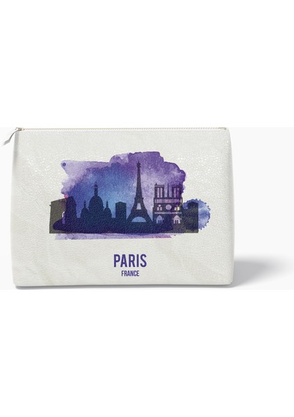 Paris Silüeti Makyaj Çantası 25 x 18