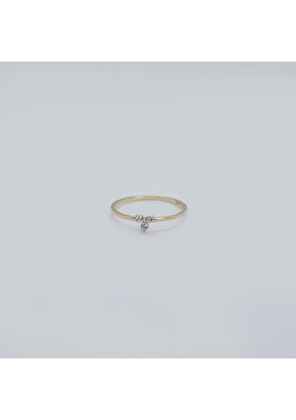 14 Ayar Altın Üç Taş Trend Kadın Yüzük fiyatları