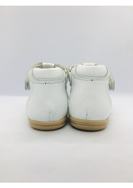 602 Ortopedik Unisex Ilk Adım Deri Sandalet - Beyaz indirimleri