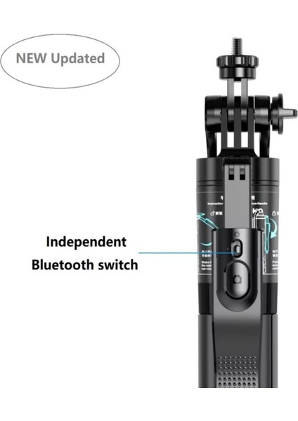 Selfie Stick 360 Derece Bluetooth Kumandalı Selfie Çubuğu