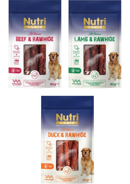 Rawhide 3 Çeşit Karma Köpek Ödülü 80 Gr. x 3 Adet