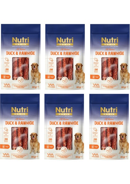 Rawhide Ördekli Köpek Ödülü 80 Gr. x 6 Adet